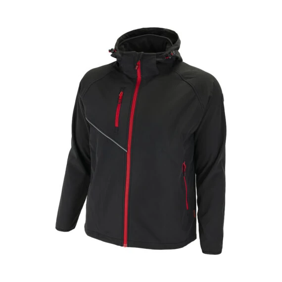 Bennon Force softshell kabát, fekete/piros