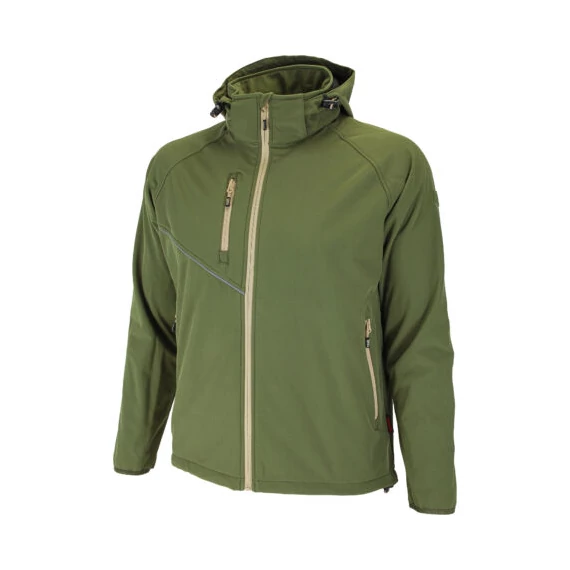 Bennon Force softshell kabát, zöld/homok