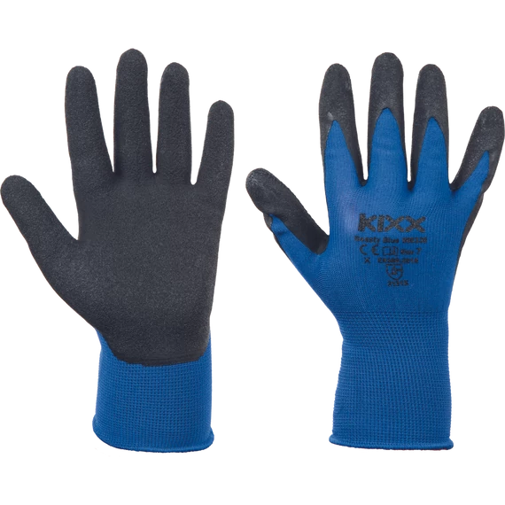 BEASTY BLUE kesztyű nylon, latex tenyérrel