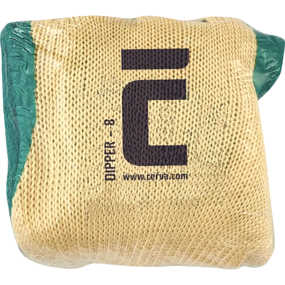 DIPPER VAM kesztyű, csúszásgátló latex, Zöld