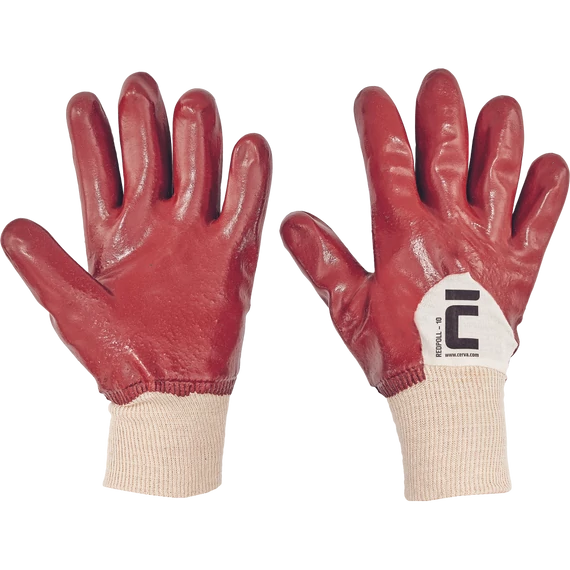 REDPOLL kesztyű PVC 27 cm kötött mandzsettával