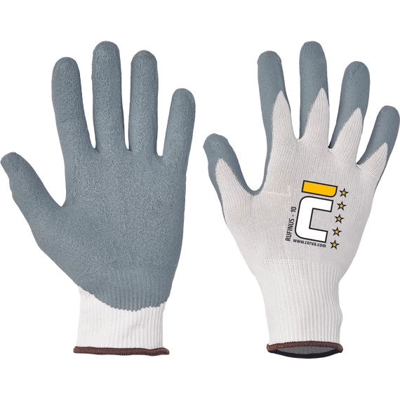 RUFINUS kesztyű, kötött nylon, nitril