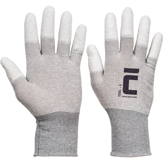 TEREL kesztyű kötött nylon, antisztatikus