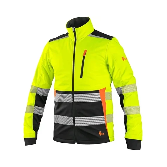CXS Benson jól láthatósági softshell kabát