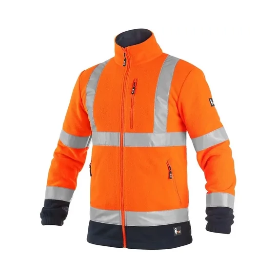 Preston fleece jól láthatósági kabát Narancs/Kék