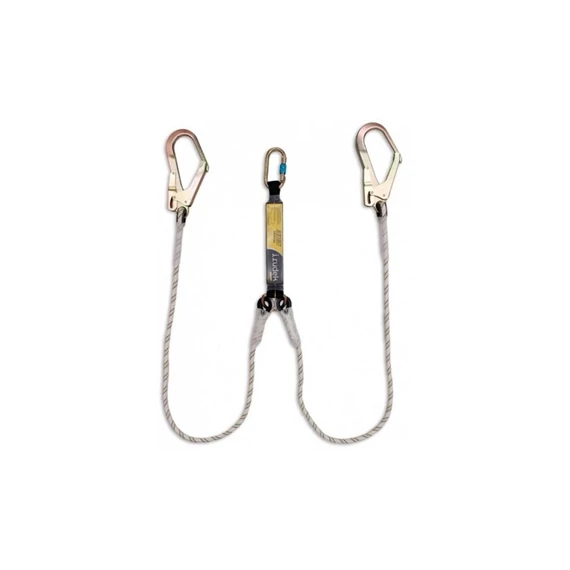Energiaelnyelő Irudek 363 + 3 acél karabiner, szürke/fekete, 100cm