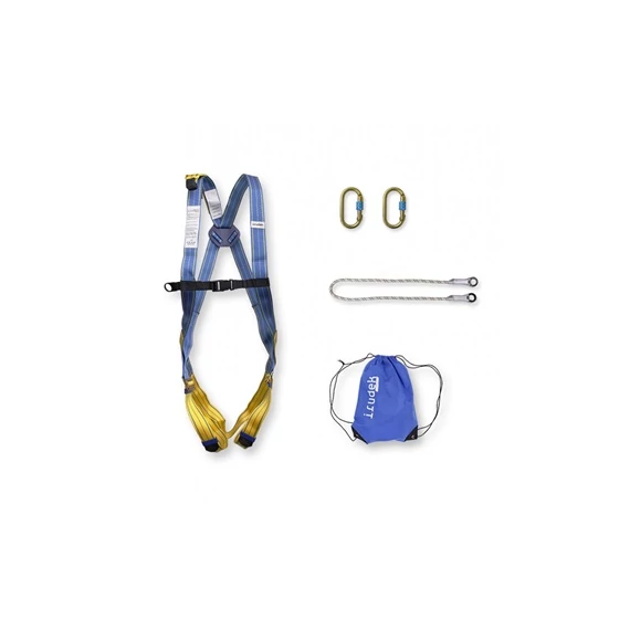 Heveder szett Irudek Dolomitas Light 1 plus + 981 karabiner 10150 statikus kötél, kék/sárga, universal