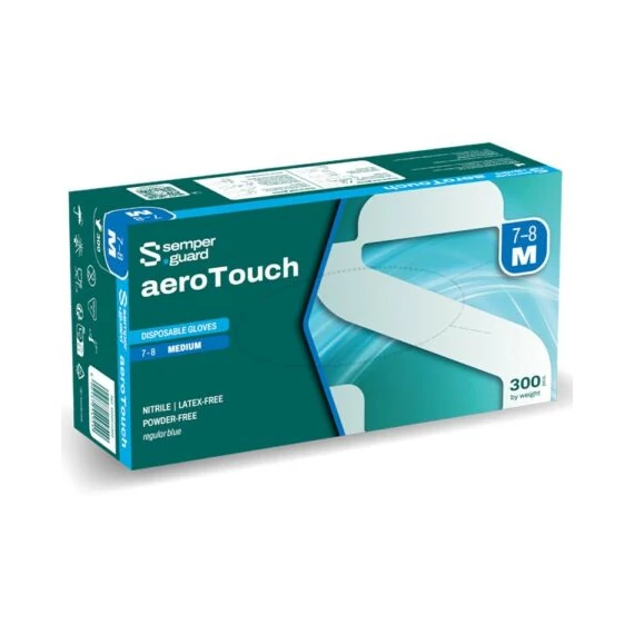 Semperguard aeroTouch kék nitrilkesztyű, 300 db/doboz