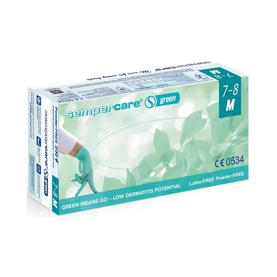 Sempercare Green - klímasemleges púdermentes nitrilkesztyű