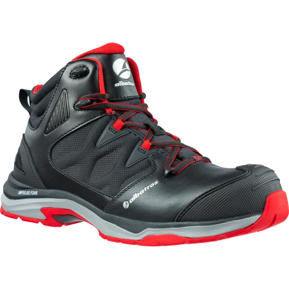 Albatros Ultratrail Black Mid S3S ESD FO HRO SR munkavédelmi bakancs 