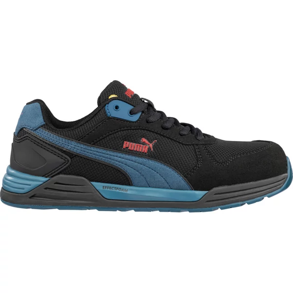 Puma Frontside BLK/Blue Low S1P ESD HRO SRC munkavédelmi cipő 
