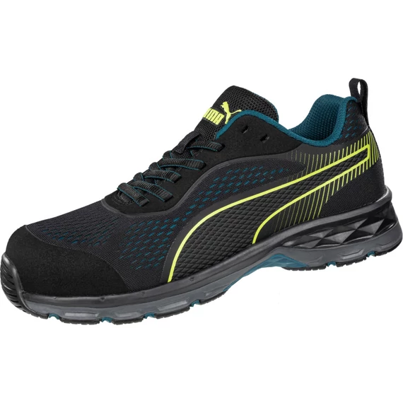 Puma Fuse Knit Black Wns Low S1P ESD HRO SRC női munkavédelmi cipő 