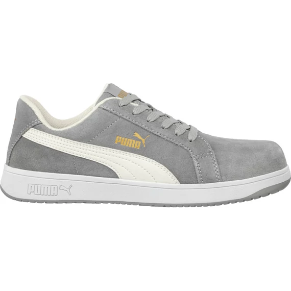 Puma Iconic Suede Grey Low S1PL ESD FO HRO SR munkavédelmi cipő 