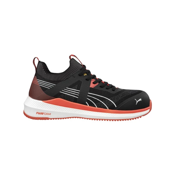 Puma Turbo BLK/Red S1PS ESD FO HRO SR munkavédelmi cipő 