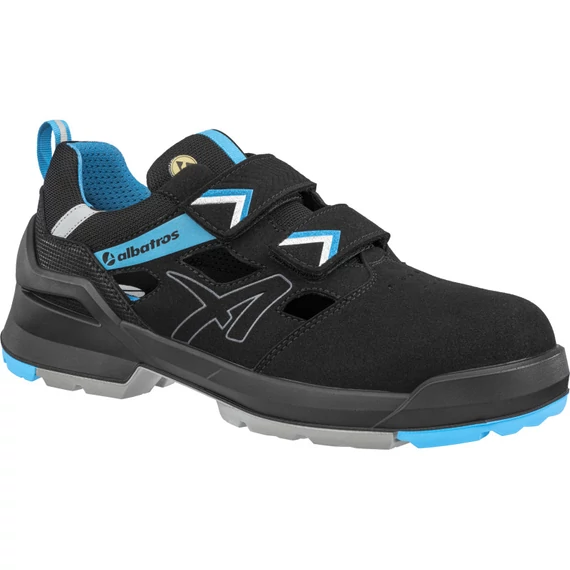 Albatros Forge Air Black/Blue Low S1 ESD FO SR munkavédelmi szandál 