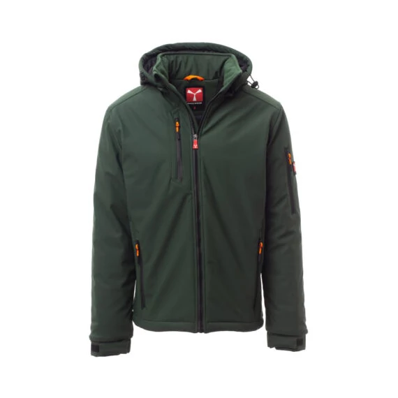 Payper Creek Pad bélelt softshell kabát erdőzöld/fekete