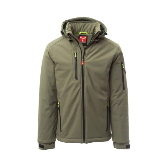 Payper Creek Pad bélelt softshell kabát katonai zöld