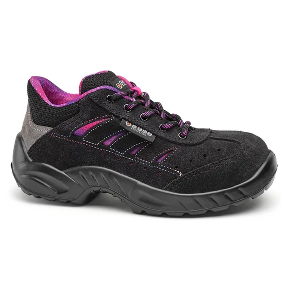 B0168D - ZOE Shoe S1P SRC Fekete/fukszia