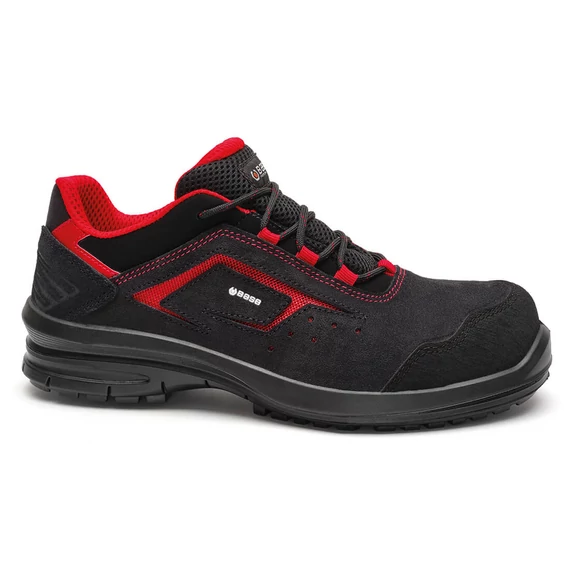 B0982B - ERIS Shoe S1PL FO SR Fekete/Piros