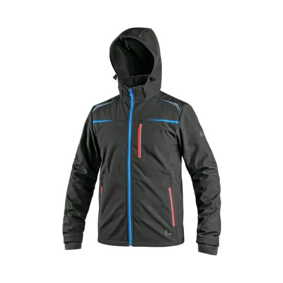 CXS NORFOLK SOFTSHELL KABÁT Fekete Kék Piros