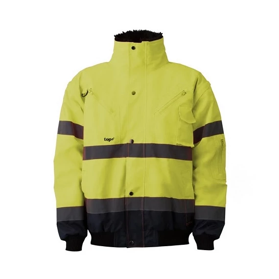 Pilóta dzseki 4:1 (100%poliészter) TOP HAWK FLUO, fluo srága/sötétkék