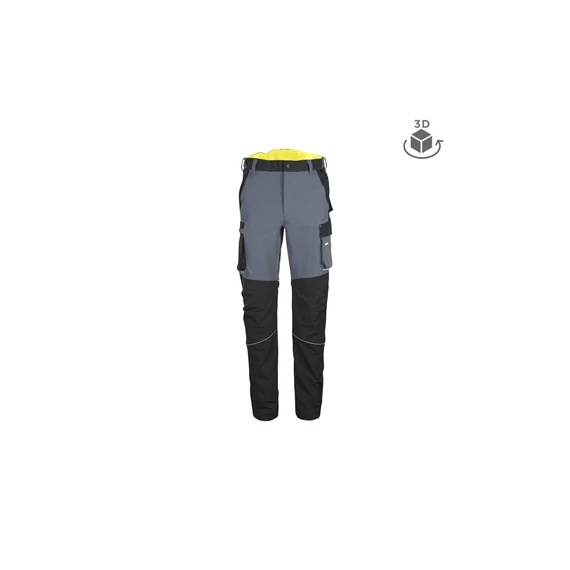 TOP PHOENIX CO2D P derekas nadrág, black/grey/fluo yellow