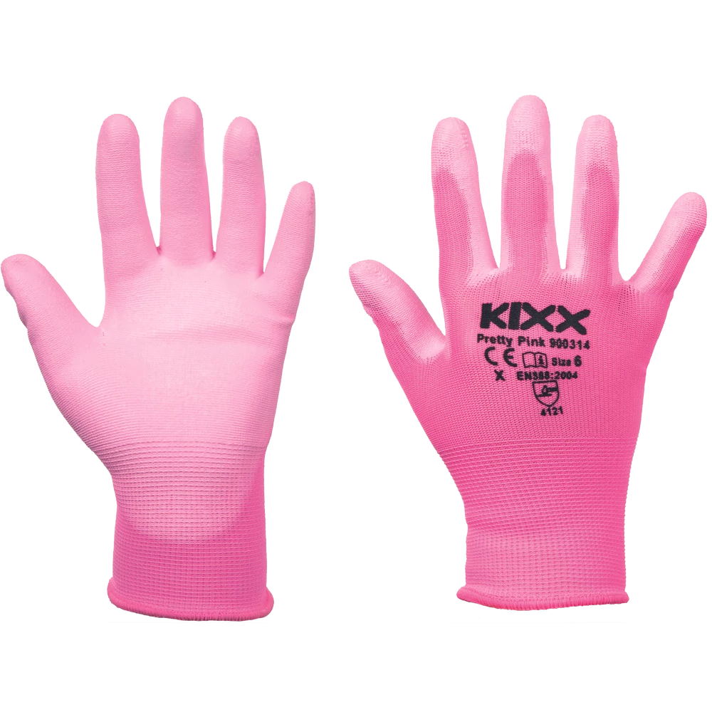 PRETTY PINK kesztyű nylon  PU