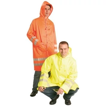 Fluo esőköpeny 4/4-es, lélegző 150g/m2, vízhatlan