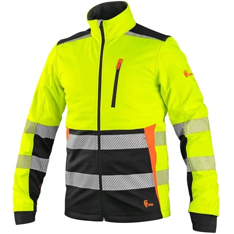CXS Benson jól láthatósági softshell kabát