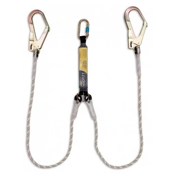 Energiaelnyelő Irudek 363 + 3 acél karabiner, szürke/fekete, 100cm