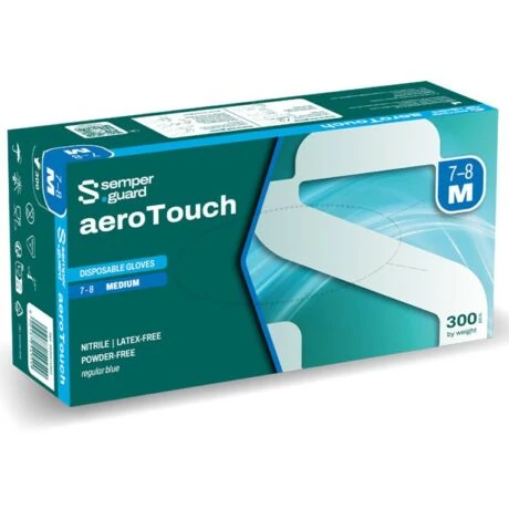 Semperguard aeroTouch kék nitrilkesztyű, 300 db/doboz