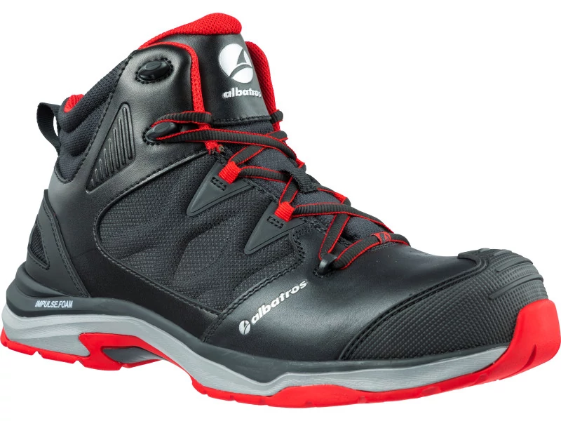 Albatros Ultratrail Black Mid S3S ESD FO HRO SR munkavédelmi bakancs 