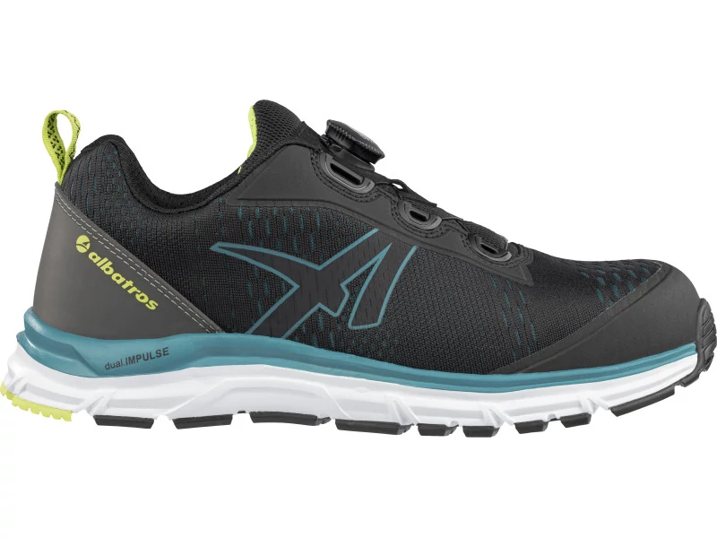 Albatros AER55 Impulse Black Blue Low QL S1PS ESD FO HRO SR munkavédelmi cipő 
