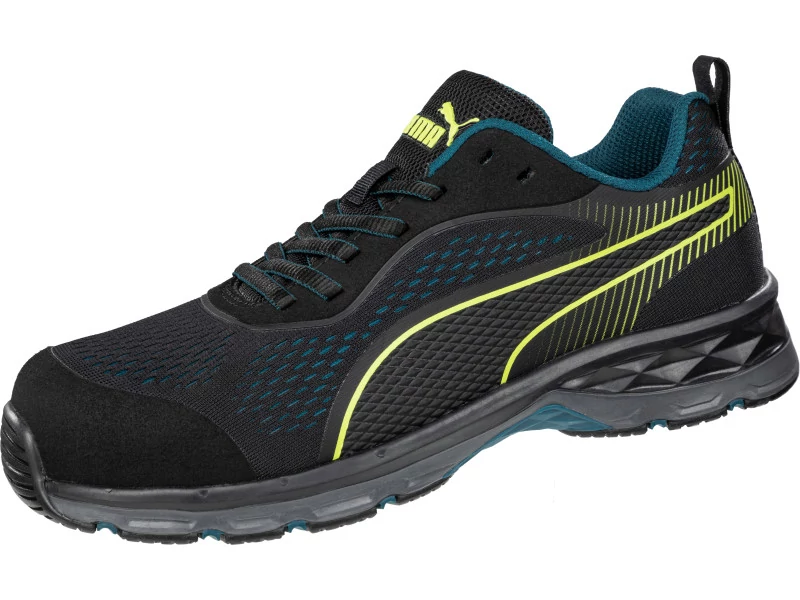 Puma Fuse Knit Black Wns Low S1P ESD HRO SRC női munkavédelmi cipő 