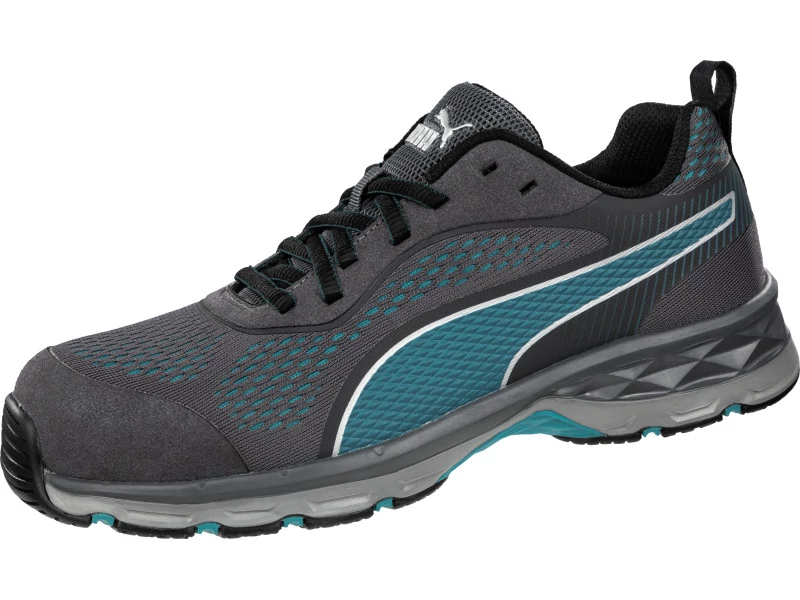 Puma Fuse Knit Blue Wns Low S1P ESD HRO SRC női munkavédelmi cipő 