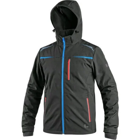 CXS NORFOLK SOFTSHELL KABÁT Fekete Kék Piros