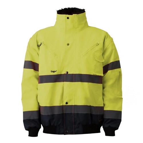 Pilóta dzseki 4:1 (100%poliészter) TOP HAWK FLUO, fluo srága/sötétkék