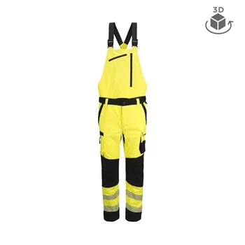 TOP PHOENIX HI2D BP kantáros munkanadrág, fluo yellow/black